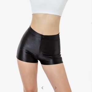 American Apparel Black Disco Shorts - Medium